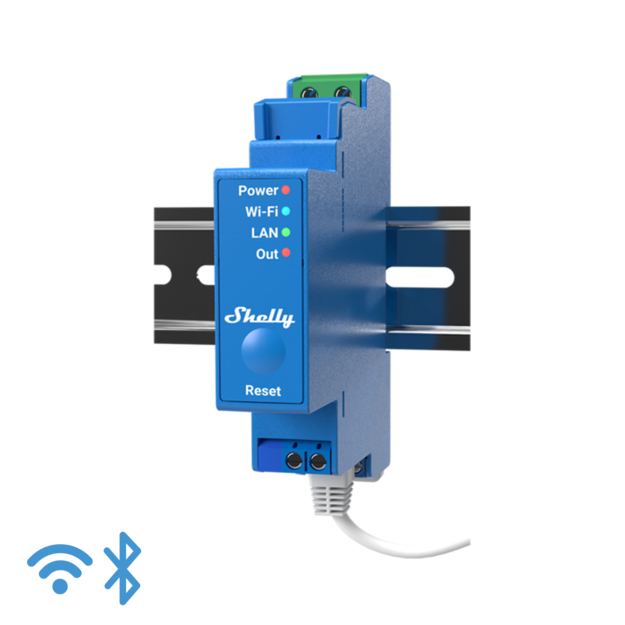 SHELLY PRO 1 Spínací modul na DIN lištu SHELLY PRO 1 Spínací modul na DIN lištu